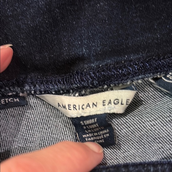 American Eagle Outfitters Dark Blue Straight Leg Jeans - Picture 5 of 6